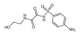 N1-((4-aminophenyl)sulfonyl)-N2-(2-hydroxyethyl)oxalamide结构式