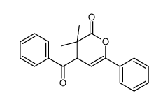 4-benzoyl-3,3-dimethyl-6-phenyl-4H-pyran-2-one Structure