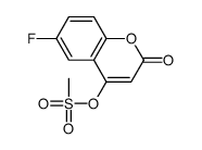 (6-fluoro-2-oxochromen-4-yl) methanesulfonate Structure