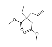 Dimethyl 2-allyl-2-ethylbutanedioate结构式