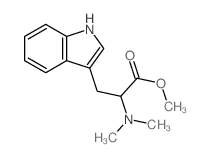 Tryptophan, N,N-dimethyl-, methylester Structure