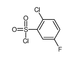 2-Chloro-5-fluorobenzenesulfonyl chloride Structure