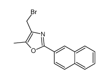 4-(bromomethyl)-5-methyl-2-naphthalen-2-yl-1,3-oxazole Structure