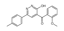 5-(2-methoxybenzoyl)-3-(4-methylphenyl)-1H-pyridazin-6-one结构式