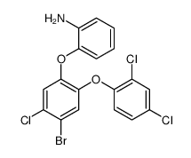 2-[4-bromo-5-chloro-2-(2,4-dichlorophenoxy)phenoxy]aniline Structure