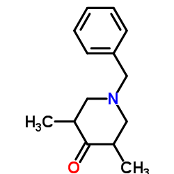 1-苄基-3,5-二甲基哌啶-4-酮结构式