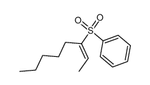 (E)-3-benzenesulfonyl-2-octene结构式