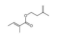 3-methyl-3-butenyl 2-methylisocrotonate结构式