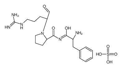 (S)-D-Phenylalanyl-N-(4-((aminoiminomethyl)amino)-1-formylbutyl)-L-pro linamide sulfate (1:1) picture