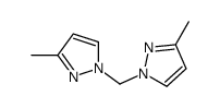 3-methyl-1-[(3-methylpyrazol-1-yl)methyl]pyrazole结构式