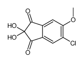 5-chloro-2,2-dihydroxy-6-methoxyindene-1,3-dione结构式