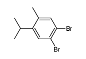 1,2-dibromo-4-isopropyl-5-methyl-benzene结构式