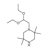 1-(2,2-diethoxy-ethyl)-2,2,5,5-tetramethyl-piperazine结构式