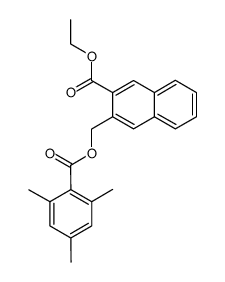 ethyl 3-(((2,4,6-trimethylbenzoyl)oxy)methyl)-2-naphthoate结构式