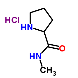 N-Methylprolinamide hydrochloride (1:1) Structure