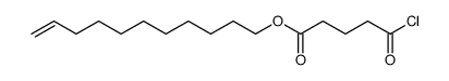 Pentanoic acid, 5-chloro-5-oxo-, 10-undecen-1-yl ester结构式