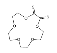 1,4,7,10,13-Pentaoxacyclopentadecane-2,3-dithione Structure
