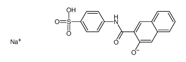 sodium,4-[(3-hydroxynaphthalene-2-carbonyl)amino]benzenesulfonate Structure