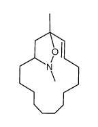 (E)-14,16-dimethyl-15-oxa-16-azabicyclo[12.2.1]heptadec-12-ene结构式