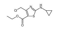 5-Thiazolecarboxylic acid, 4-(chloromethyl)-2-(cyclopropylamino)-, ethyl ester图片