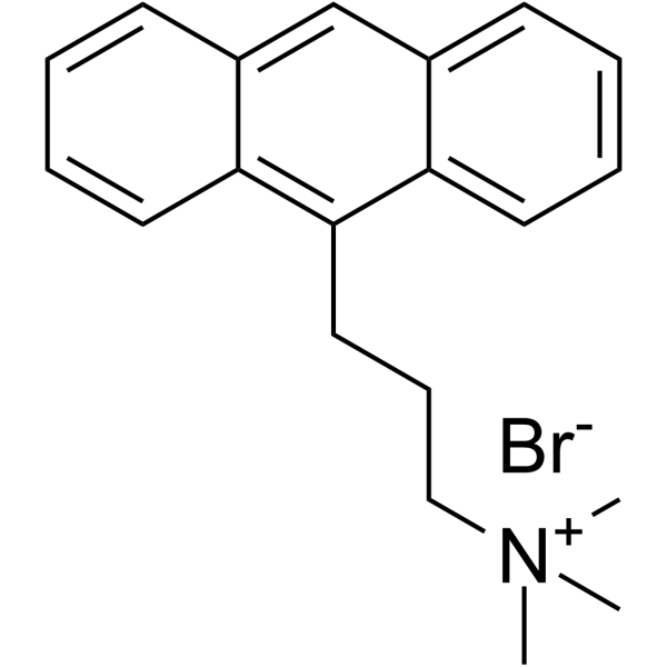 APTAB [3-(9-Anthracene)propyl triMethylamMonium bromide]结构式