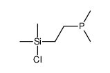 2-[chloro(dimethyl)silyl]ethyl-dimethylphosphane Structure