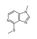 1-methyl-4-methylsulfanylimidazo[4,5-c]pyridine结构式