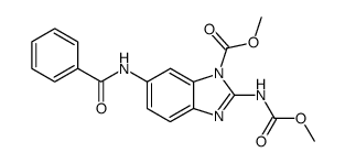 methyl 6-benzamido-2-((methoxycarbonyl)amino)-1H-benzo[d]imidazole-1-carboxylate Structure