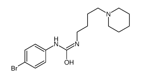 N-(4-Bromophenyl)-N'-[4-(1-piperidinyl)butyl]-urea结构式
