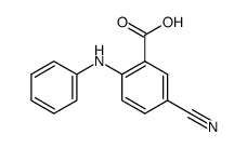 2-anilino-5-cyano-benzoic acid Structure
