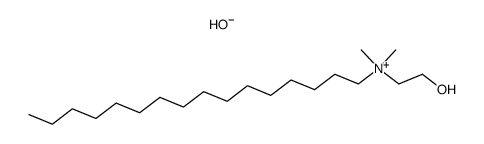 hexadecyl(2-hydroxyethyl)dimethylammonium hydroxide结构式