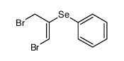 (E)-(1,3-dibromoprop-1-en-2-yl)(phenyl)selane Structure