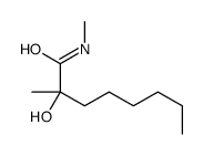 2-hydroxy-N,2-dimethyloctanamide Structure