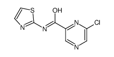 6-chloro-N-(1,3-thiazol-2-yl)pyrazine-2-carboxamide Structure