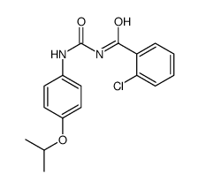 2-chloro-N-[(4-propan-2-yloxyphenyl)carbamoyl]benzamide结构式