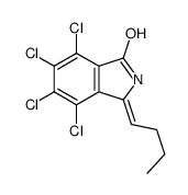 3-butylidene-4,5,6,7-tetrachloroisoindol-1-one结构式