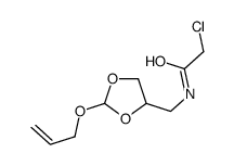 2-chloro-N-[(2-prop-2-enoxy-1,3-dioxolan-4-yl)methyl]acetamide结构式