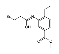 methyl 3-(3-bromopropanoylamino)-4-ethylbenzoate Structure