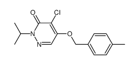 4-chloro-5-(4-methylbenzyloxy)-2-iso-propyl-3-(2H)-pyridazinone结构式