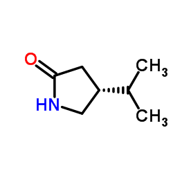 (4R)-4-Isopropyl-2-pyrrolidinone Structure