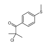 2-chloro-2-methyl-1-(4-methylsulfanylphenyl)propan-1-one结构式