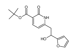 6-(2-Furan-2-yl-2-hydroxy-ethyl)-2-oxo-1,2-dihydro-pyridine-3-carboxylic acid tert-butyl ester Structure