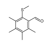 2,3,4,5-tetramethyl-6-methylsulfanylbenzaldehyde结构式
