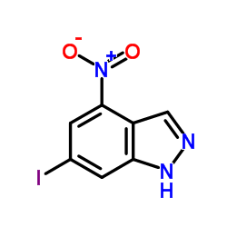 6-Iodo-4-nitro-1H-indazole Structure