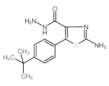 2-AMINO-5-(4-(TERT-BUTYL)PHENYL)THIAZOLE-4-CARBOHYDRAZIDE结构式