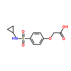[4-(Cyclopropylsulfamoyl)phenoxy]acetic acid Structure