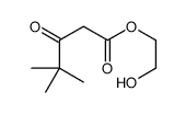 2-hydroxyethyl 4,4-dimethyl-3-oxopentanoate Structure