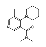 N,N,5-trimethyl-4-piperidin-1-ylpyridine-3-carboxamide结构式