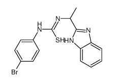 1-[1-(1H-benzimidazol-2-yl)ethyl]-3-(4-bromophenyl)thiourea Structure