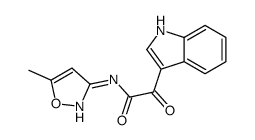 2-(1H-Indol-3-yl)-N-(5-methyl-1,2-oxazol-3-yl)-2-oxoacetamide Structure